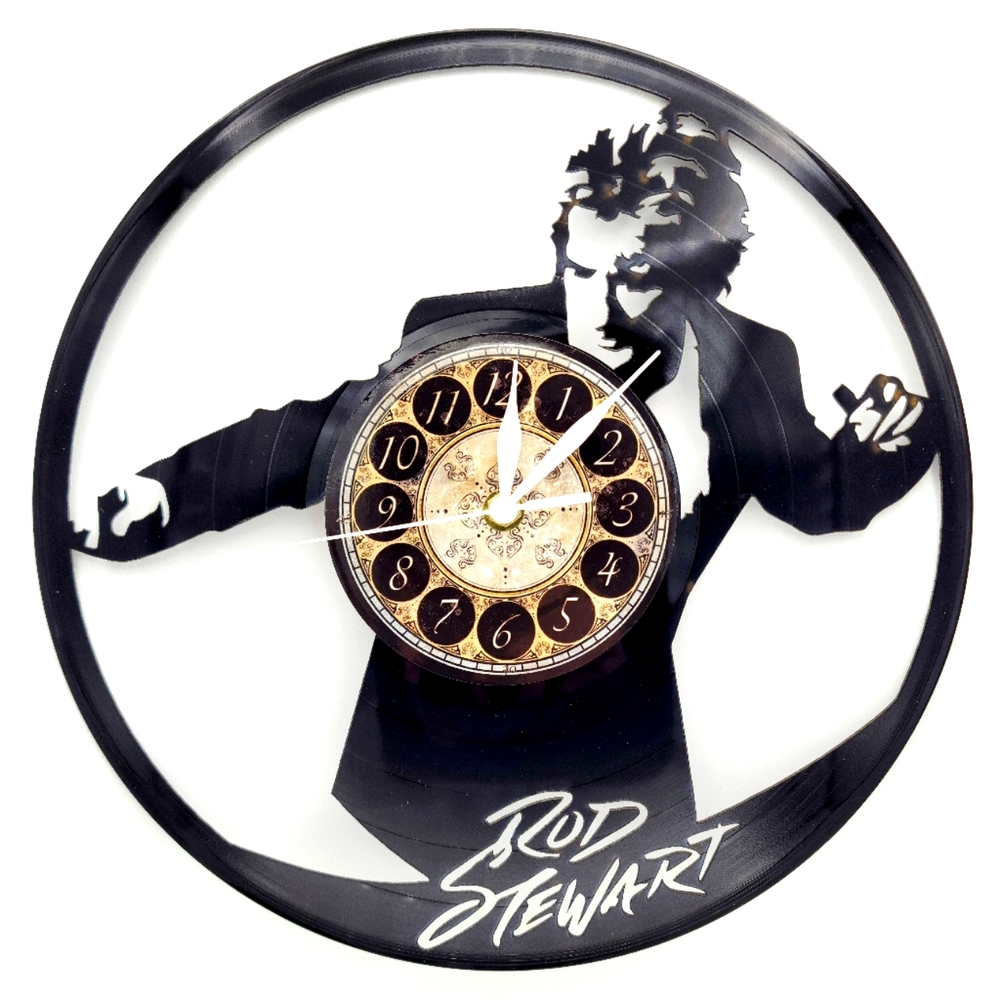 ROD STEWART vinyl record clock